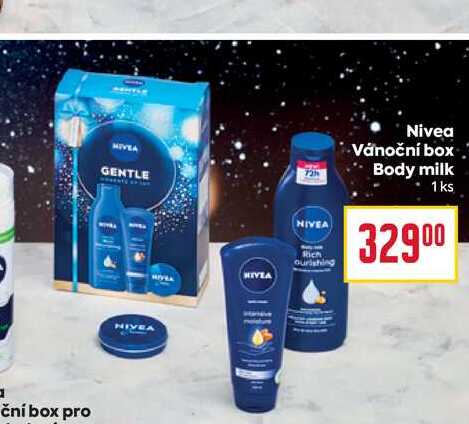 Nivea Vánoční box Body milk 1ks