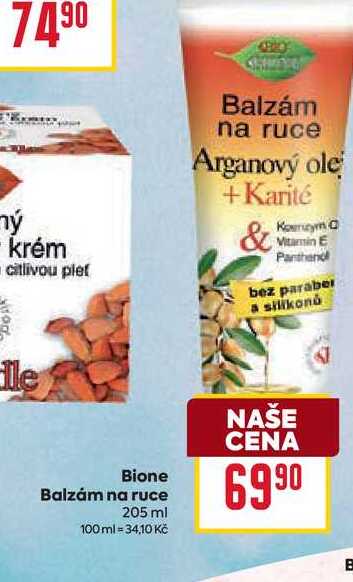 Bione Balzám na ruce 205 ml 