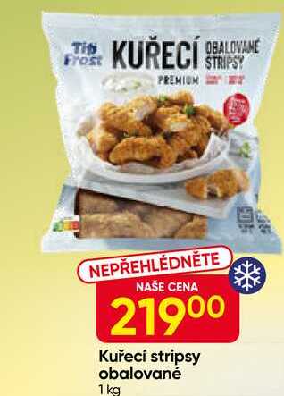 TipaFrost Kuřecí stripsy obalované 1 kg 