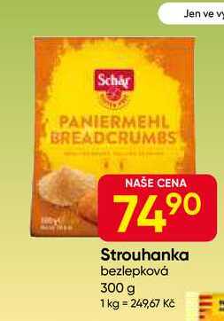 Schär Pan Grati strouhanka bez lepku 300g