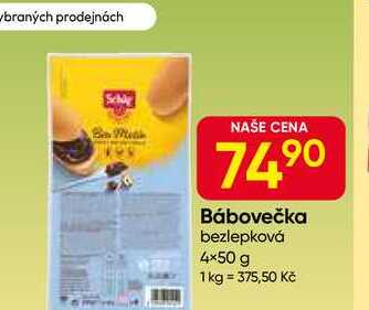 Schär Bábovečka bezlepková 4×50 g