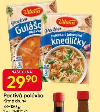 Vitana poctivá polévka různé druhy 78-120 g