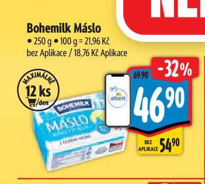Bohemilk Máslo 250 g  