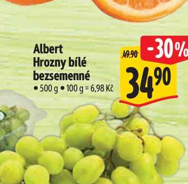Albert Hrozny bílé bezsemenné 500 g 