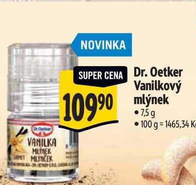   Dr. Oetker Vanilkový mlýnek 7,5 g 