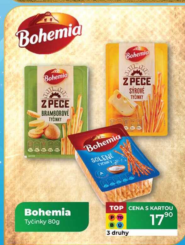 Bohemia Tyčinky 80g