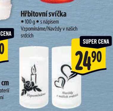 Hřbitovní svíčka 100 g 