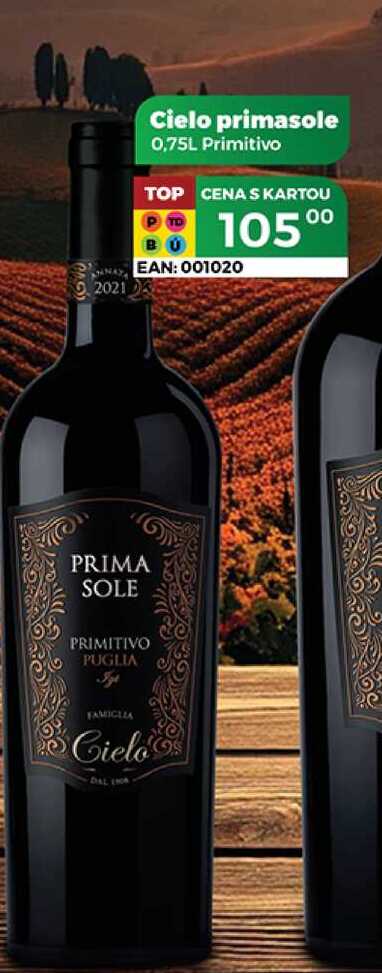 Cielo primasole 0,75L Primitivo
