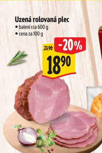 Uzená rolovaná plec 600 g