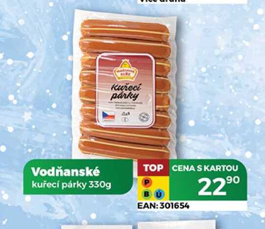 Vodňanské kuřecí párky 330g 