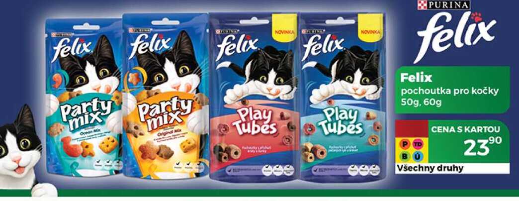 Felix pochoutka pro kočky 50g, 60g 