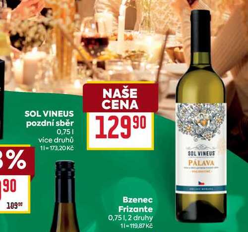 SOL VINEUS pozdní sběr 0,75l