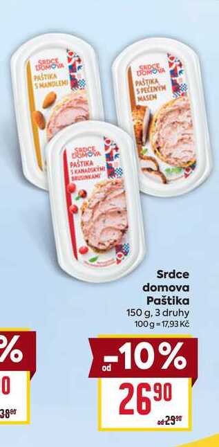 Srdce domova Paštika 150 g