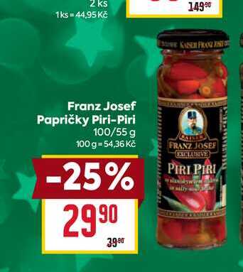 Franz Josef Papričky Piri-Piri 100/55 g 