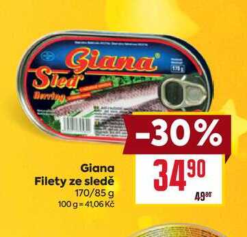 Giana Filety ze sledě 170/85 g