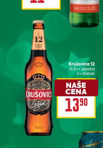 Krušovice 12 0,5l