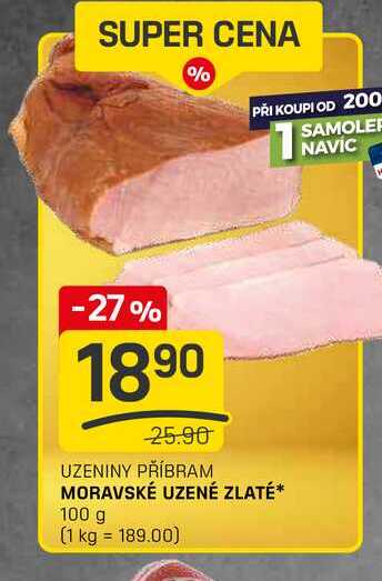MORAVSKÉ UZENÉ ZLATÉ 100 g