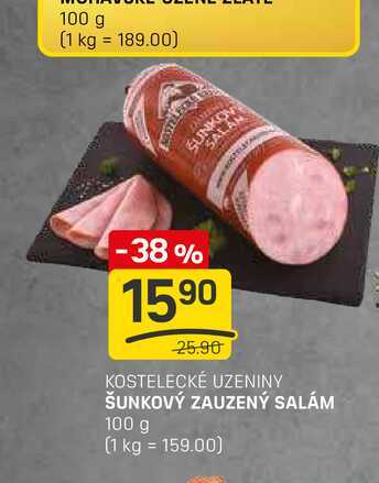 ŠUNKOVÝ ZAUZENÝ SALÁM 100 g