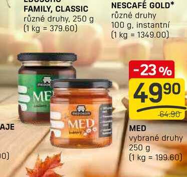 MED vybrané druhy 250 g 