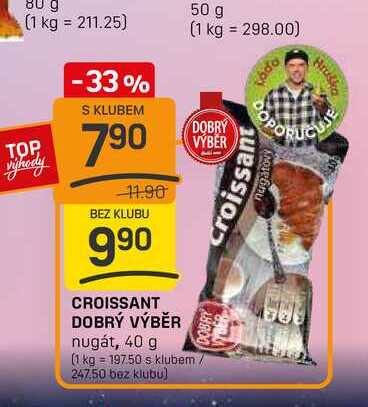 CROISSANT DOBRÝ VÝBĚR nugát, 40 g