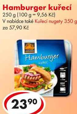 Hamburger kuřecí, 250 g 