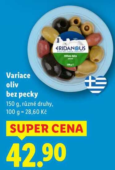 Variace oliv bez pecky, 150 g