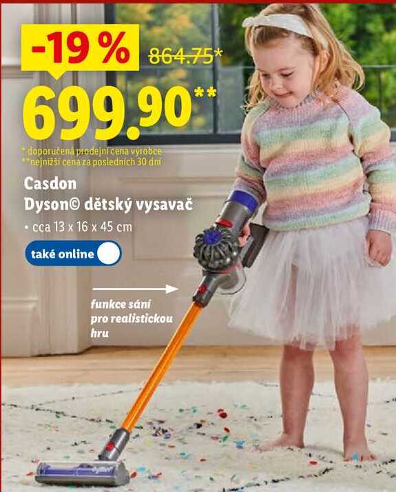 Casdon Dyson dětský vysavač 