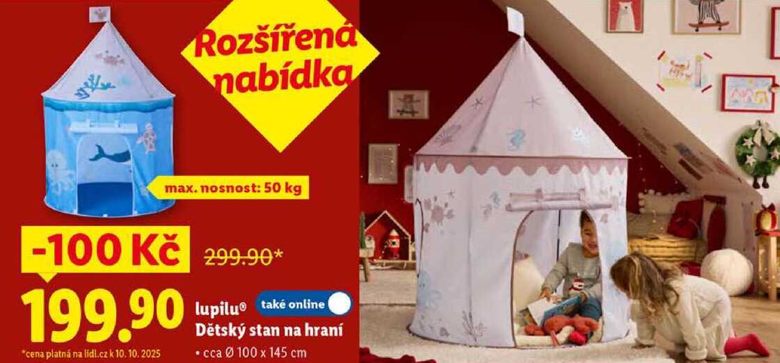 lupilu Dětský stan na hraní 