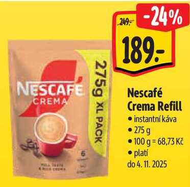 Nescafé Crema Refill, 275 g