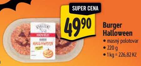 Burger Halloween, 220 g 