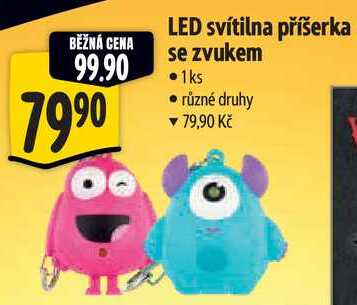 LED svítilna příšerka se zvukem 