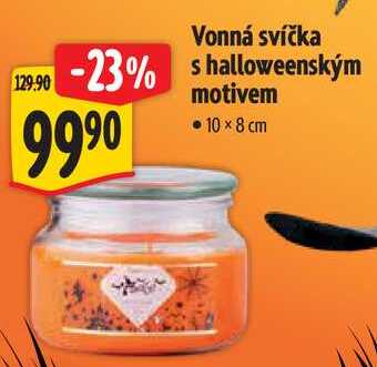 Vonná svíčka s halloweenským motivem 