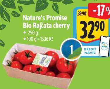 Nature's Promise Bio Rajčata cherry, 250 g