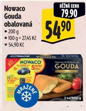 Nowaco Gouda obalovaná, 200 g