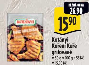 Kotányi Koření Kuře grilované, 30 g