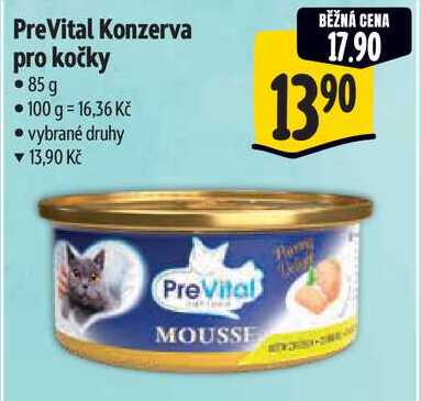 PreVital Konzerva pro kočky, 85 g