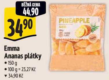 Emma Ananas plátky, 150 g