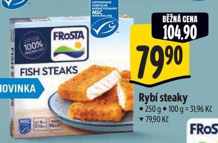 Rybí steaky, 250 g