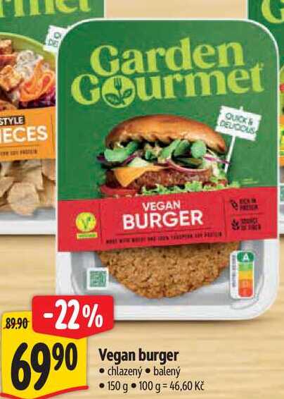 Vegan burger, 150 g