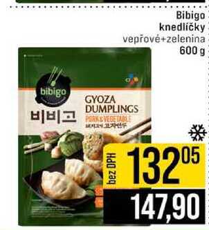 Bibigo knedlíčky vepřové+zelenina 600 g 