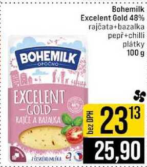 Bohemilk Excelent Gold 48% plátky 100 g 