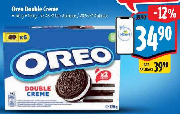 Oreo Double Creme, 170 g 