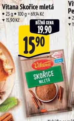 Vitana Skořice mletá, 23 g