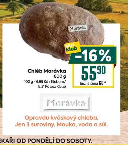 Chléb Morávka 800 g