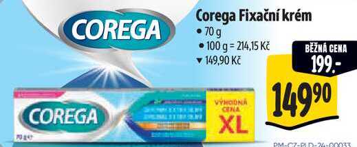 Corega Fixační krém, 70 g