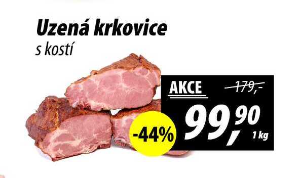 Uzená krkovice s kostí, 1 kg