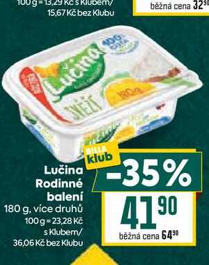 Lučina Rodinné balení 180 g