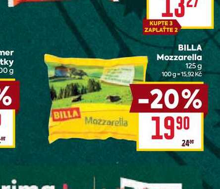 BILLA Mozzarella 125 g