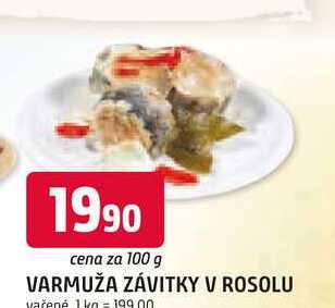 VARMUŽA ZÁVITKY V ROSOLU 100g