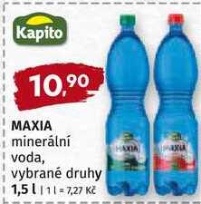 Kapito MAXIA minerální voda, vybrané druhy 1,5 L 